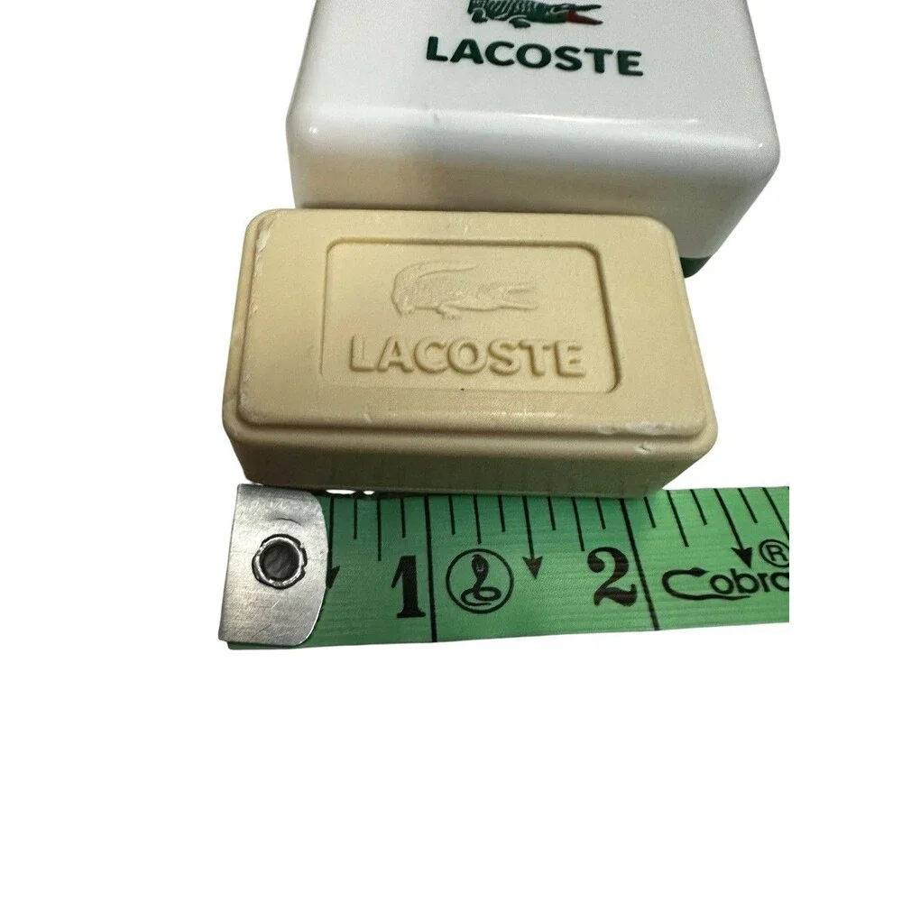 Lacoste Soap Savon VINTAGE - 2 Travel size Soaps 40g/1.4oz And a Case HTF